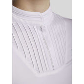 Montar T-shirt de Concours MoRosie Pintucks Longues Manches Blanc Montar T-shirt de Concours MoRosie Pintucks Longues Manches Blanc