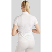 Montar T-shirt de Concours MoPearl Pintucks Gun Metal Crystals Blanc Montar T-shirt de Concours MoPearl Pintucks Gun Metal Crystals Blanc