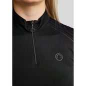 Montar Chemise MoPearl Pintuck Sans Manche Noir Montar Chemise MoPearl Pintuck Sans Manche Noir