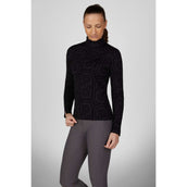 Pikeur Chemise Zip Print Selection AW26 Longues Manches Noir Pikeur Chemise Zip Print Selection AW26 Longues Manches Noir