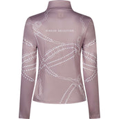 Pikeur Chemise Zip Print Selection AW26 Longues Manches Ash Mauve Pikeur Chemise Zip Print Selection AW26 Longues Manches Ash Mauve