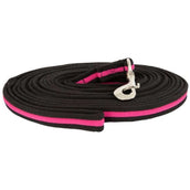 Premiere Longe Softgrip avec Mousqueton Noir/Rose Premiere Longe Softgrip avec Mousqueton Noir/Rose