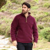 Aubrion by Shires Pull Original Fleece Hommes Maroon Red Aubrion by Shires Pull Original Fleece Hommes Maroon Red