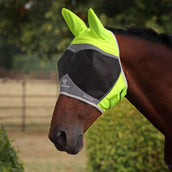 FlyGuard by Shires Masque Anti-Mouches Pro Hi-Viz Fine Mesh avec Oreilles Fluorescent-jaune FlyGuard by Shires Masque Anti-Mouches Pro Hi-Viz Fine Mesh avec Oreilles Fluorescent-jaune