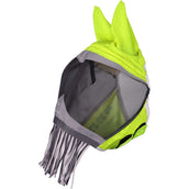 FlyGuard by Shires Masque Anti-Mouches Pro Hi-Viz Fine Mesh avec Oreilles et Franges Fluorescent-jaune FlyGuard by Shires Masque Anti-Mouches Pro Hi-Viz Fine Mesh avec Oreilles et Franges Fluorescent-jaune