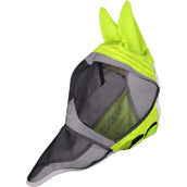 FlyGuard by Shires Masque Anti-Mouches Pro Hi-Viz Fine Mesh avec Oreilles et Nez Fluorescent-jaune FlyGuard by Shires Masque Anti-Mouches Pro Hi-Viz Fine Mesh avec Oreilles et Nez Fluorescent-jaune
