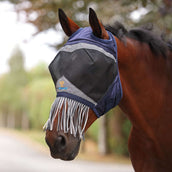 FlyGuard by Shires Masque Anti-Mouches Pro Fine Mesh avec Découpe D'oreille & Franges Nasales Marin FlyGuard by Shires Masque Anti-Mouches Pro Fine Mesh avec Découpe D'oreille & Franges Nasales Marin