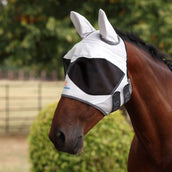 FlyGuard by Shires Masque Anti-Mouches Pro Sun Shade avec Oreilles Blanc FlyGuard by Shires Masque Anti-Mouches Pro Sun Shade avec Oreilles Blanc