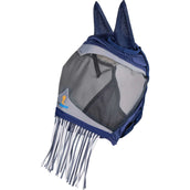 FlyGuard by Shires Masque Anti-Mouches Pro Fine Mesh avec Oreilles et Franges Marin FlyGuard by Shires Masque Anti-Mouches Pro Fine Mesh avec Oreilles et Franges Marin