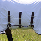 Highlander Plus by Shires Couverture Anti-Mouches Combo Blanc/Black Cherry Highlander Plus by Shires Couverture Anti-Mouches Combo Blanc/Black Cherry