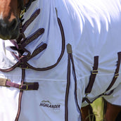 Highlander Plus by Shires Couverture Anti-Mouches Combo Blanc/Black Cherry Highlander Plus by Shires Couverture Anti-Mouches Combo Blanc/Black Cherry