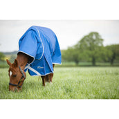 Highlander Original by Shires Couverture d'Hiver Turnout 200g avec Couvre-cou Bleu Highlander Original by Shires Couverture d'Hiver Turnout 200g avec Couvre-cou Bleu