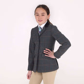 Aubrion by Shires Veste de Concours Saratoga Enfants Juniper Navy Check Aubrion by Shires Veste de Concours Saratoga Enfants Juniper Navy Check