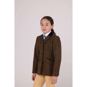 Aubrion by Shires Veste de Concours Saratoga Enfants Chêne Brun Check Aubrion by Shires Veste de Concours Saratoga Enfants Chêne Brun Check