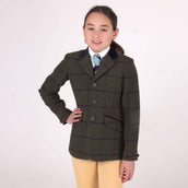 Aubrion by Shires Veste de Concours Saratoga Enfants Spruce Vert Check Aubrion by Shires Veste de Concours Saratoga Enfants Spruce Vert Check