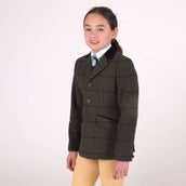 Aubrion by Shires Veste de Concours Saratoga Enfants Spruce Vert Check Aubrion by Shires Veste de Concours Saratoga Enfants Spruce Vert Check