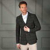 Aubrion by Shires Veste de Concours Saratoga Hommes Vert foncé Check Aubrion by Shires Veste de Concours Saratoga Hommes Vert foncé Check