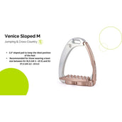 Tech Stirrups Étriers Venice Sloped M Noir/Bleu Tech Stirrups Étriers Venice Sloped M Noir/Bleu