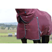 WeatherBeeta ComFiTec Essential Turnout Detach-A-Neck 220g Bourgogne/Marine WeatherBeeta ComFiTec Essential Turnout Detach-A-Neck 220g Bourgogne/Marine