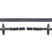 Schockemöhle Rênes Neo Line Caoutchouc Noir/Argent