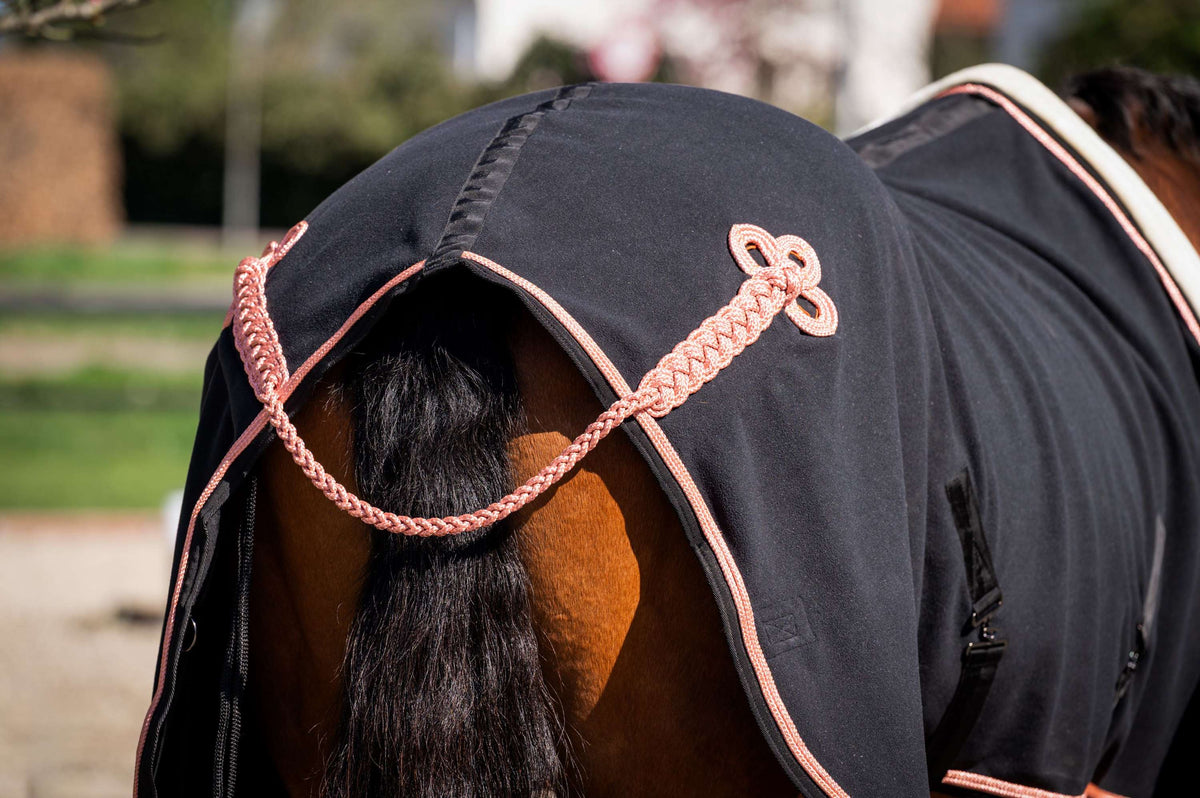 HB Couverture de Concours Showtime Rose Gold avec Couvre-cou Noir