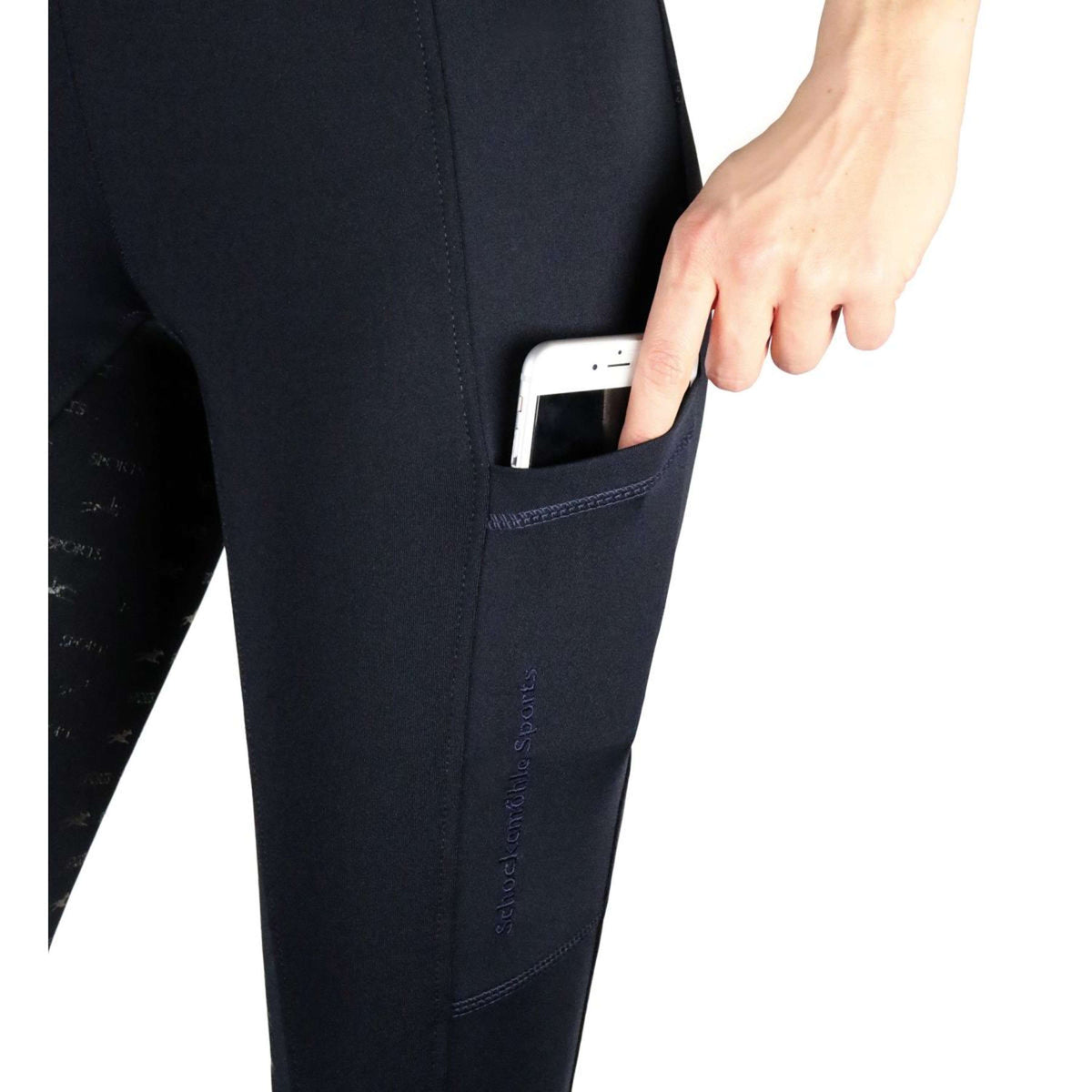 Schockemöhle Legging d'Équitation Equinox Pocket Full Grip Ocean