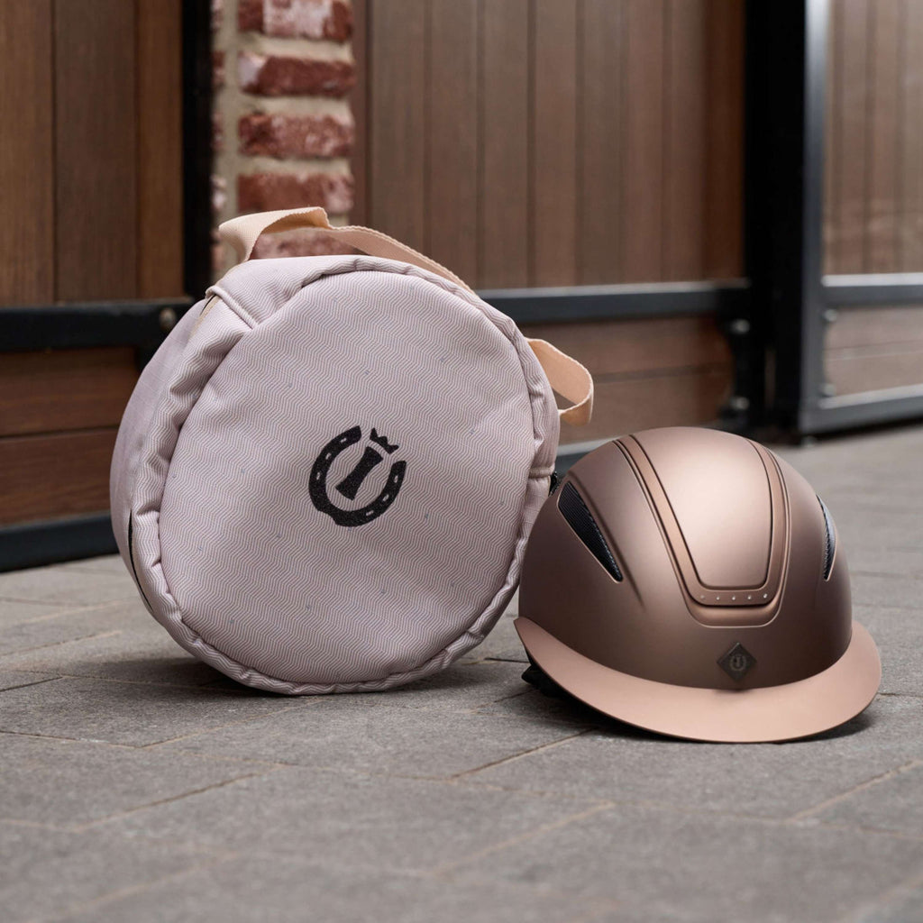 Imperial Riding Bombe IRHOlania Deluxe Big Visor Taupe