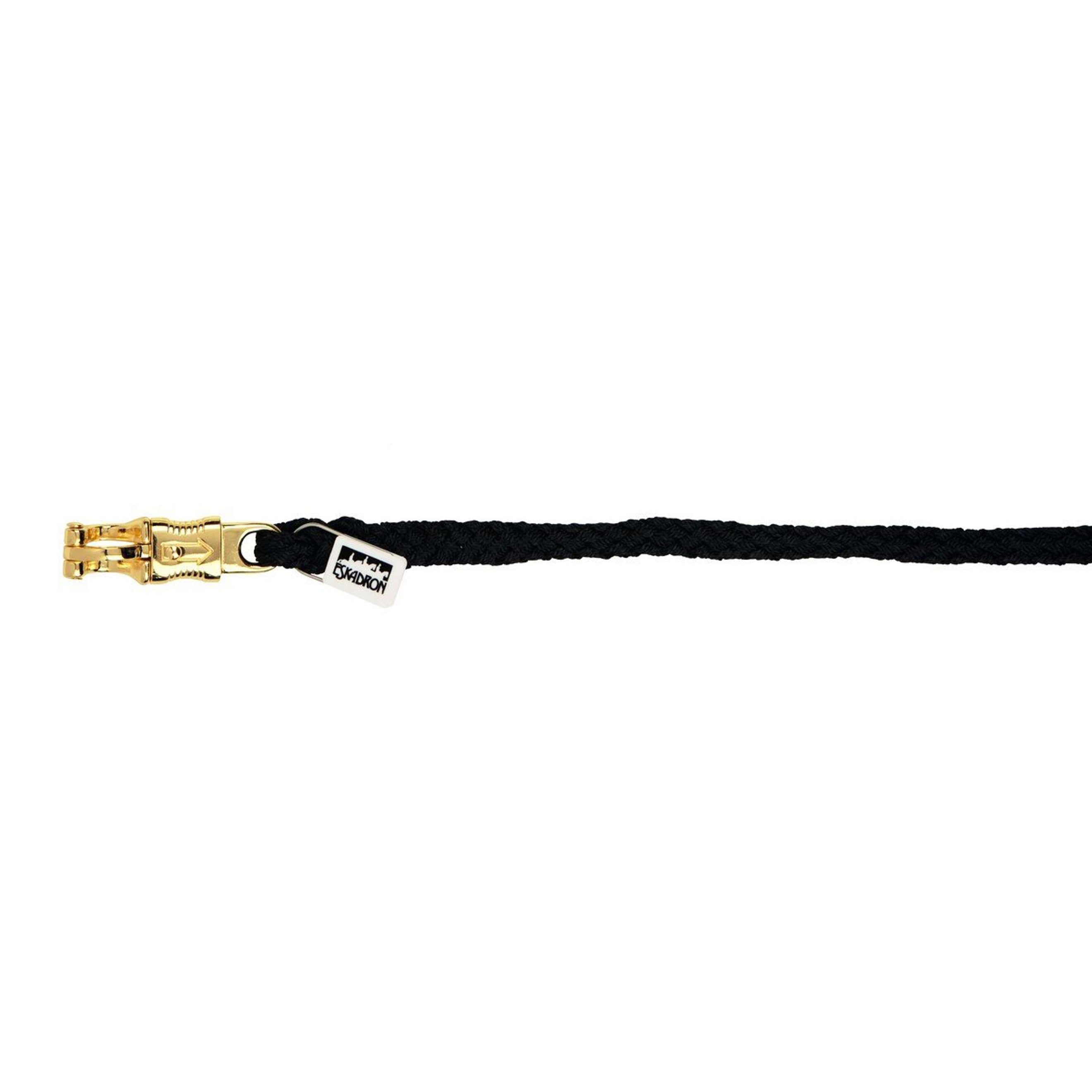 Eskadron Corde pour Licol Classic Messing Mousqueton Anti-panique Noir Eskadron Corde pour Licol Classic Messing Mousqueton Anti-panique Noir
