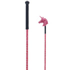 Dublin Cravache de Saut Glitter Unicorn Rouge