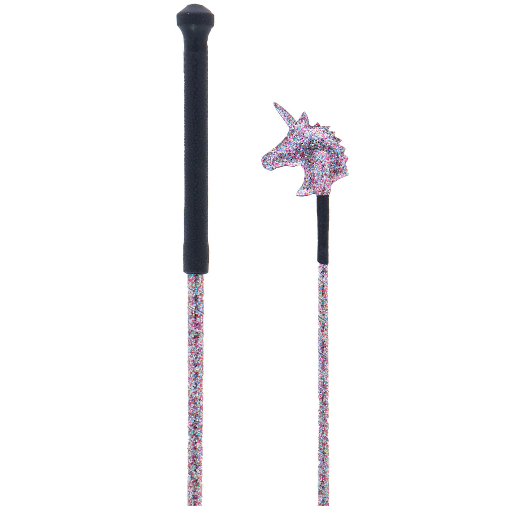 Dublin Cravache de Saut Glitter Unicorn arc-en-ciel