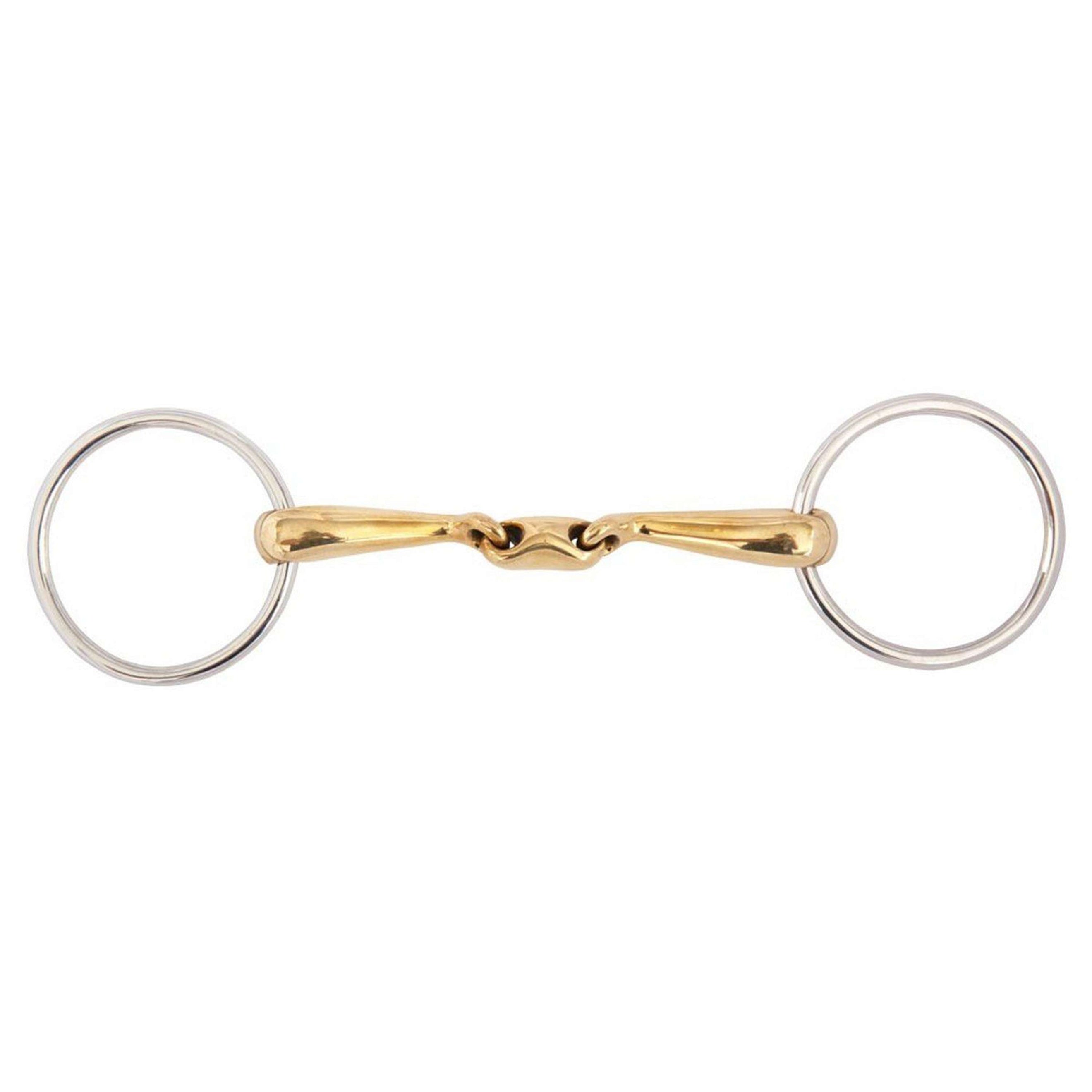 BR Mors de Filet Soft Contact Double Brisure Incurvé 16mm