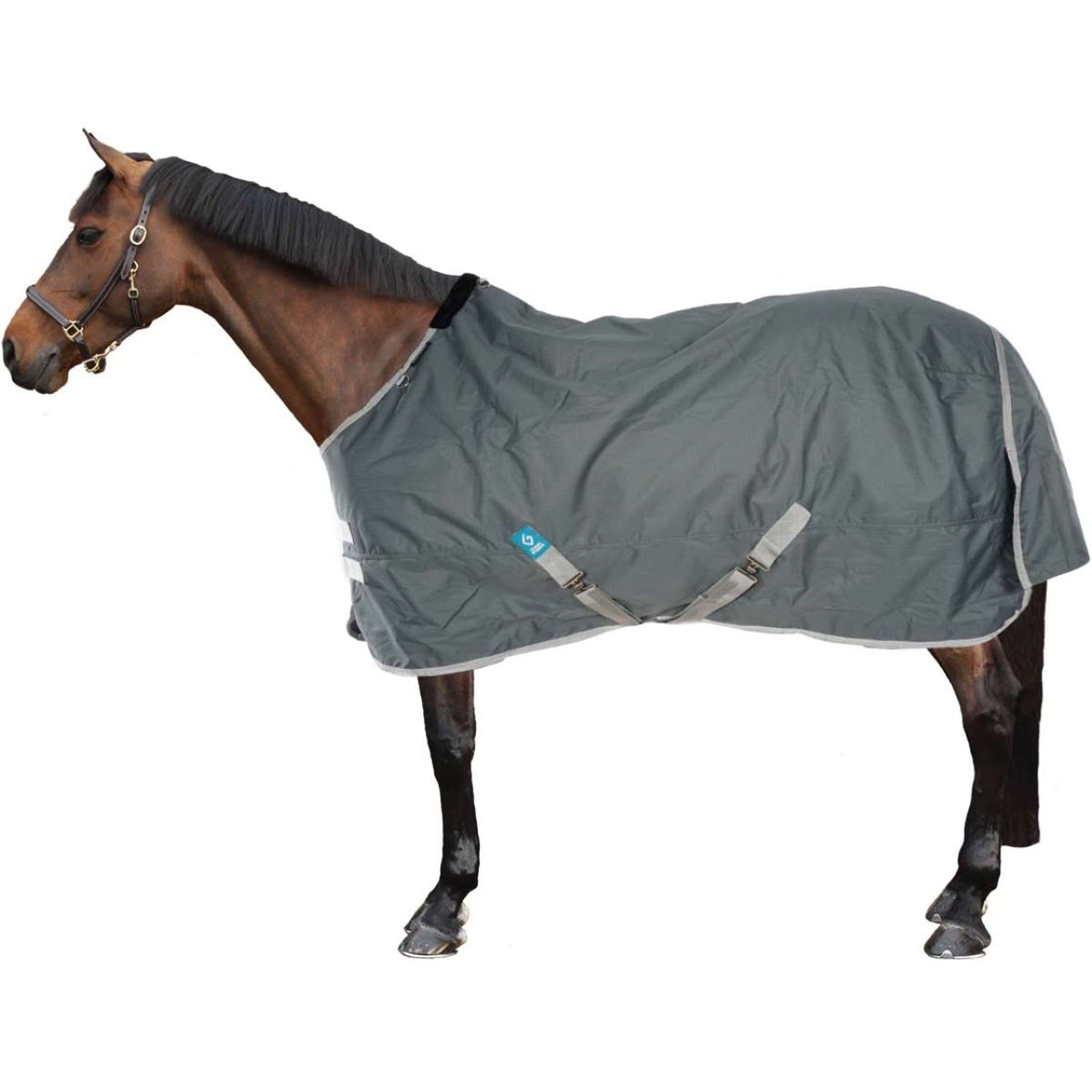EQUITHÈME Couverture Imperméable Tyrex 600D Recyclé 0g Vert EQUITHÈME Couverture Imperméable Tyrex 600D Recyclé 0g Vert