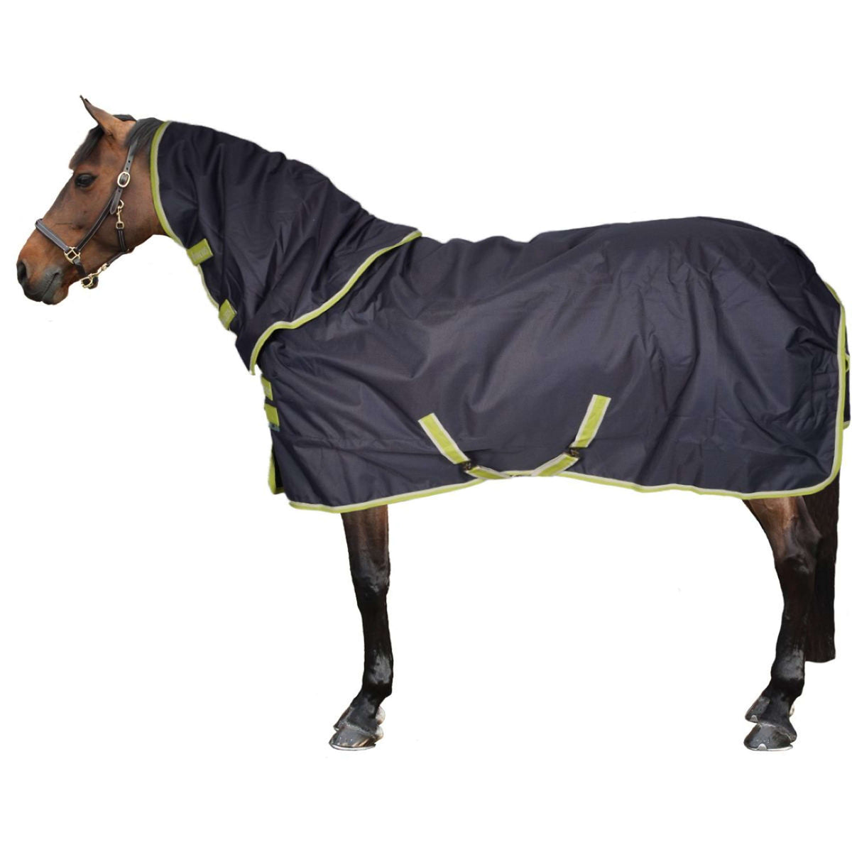 Bucas Oasis Turnout Neck 200g Dark Grey/Lime