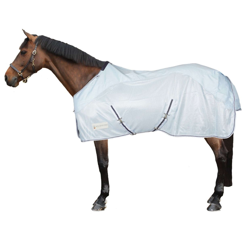 Waldhausen Couverture Anti-Mouches Protect Etanche Bleu clair/Bleu nuit