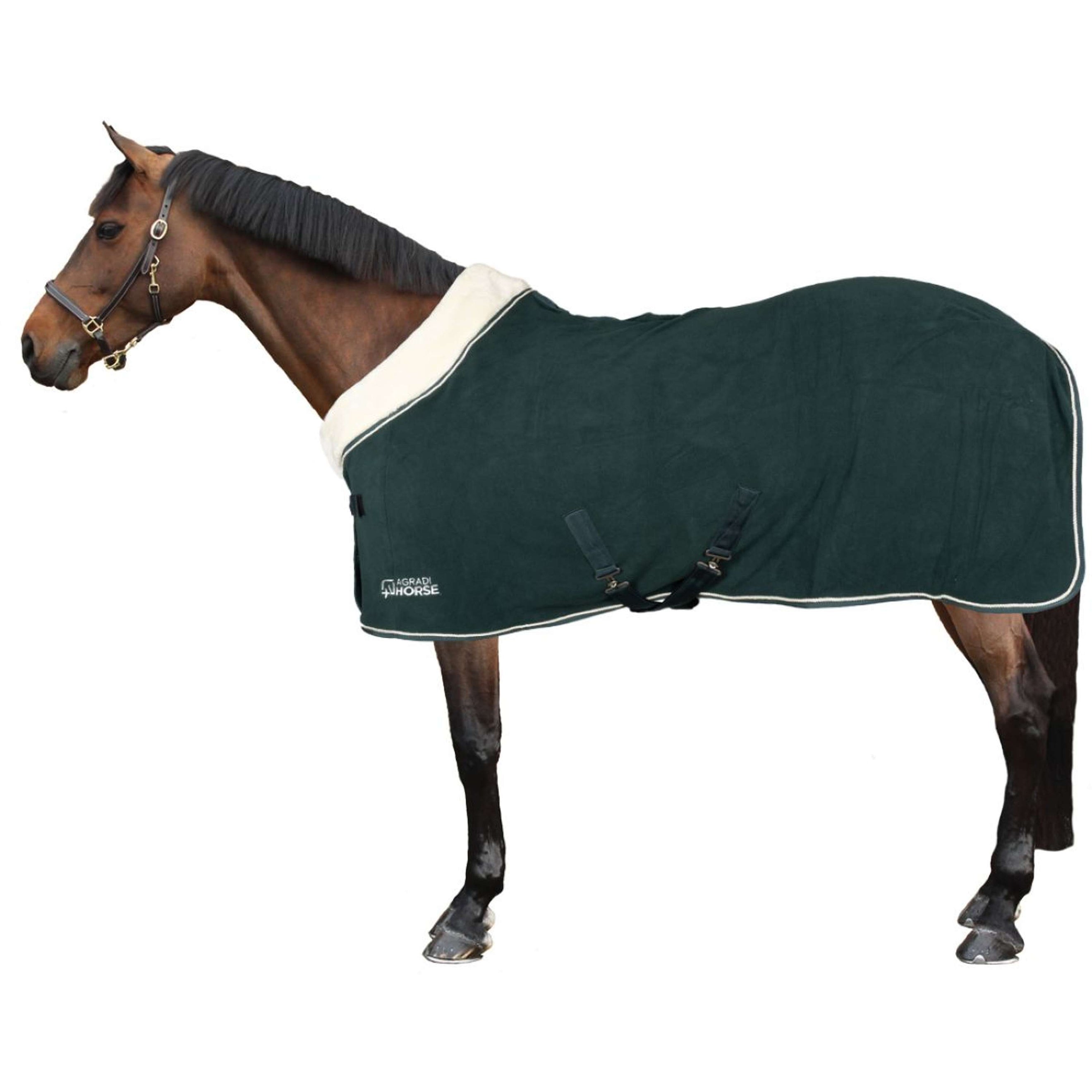 Agradi Horse Couverture Polaire Modern Rosé Fir Green Agradi Horse Couverture Polaire Modern Rosé Fir Green