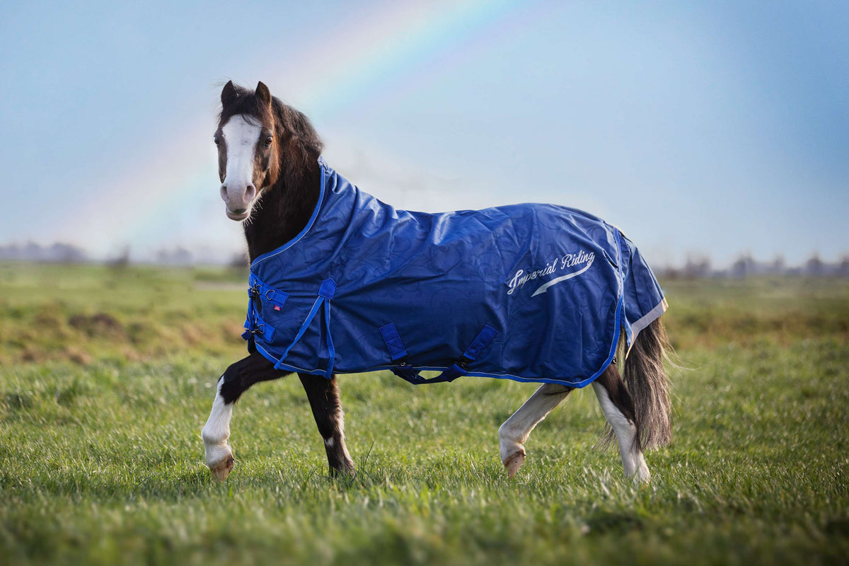 Imperial Riding Couverture d'Extérieur IRHSuper-Dry 200g Marin