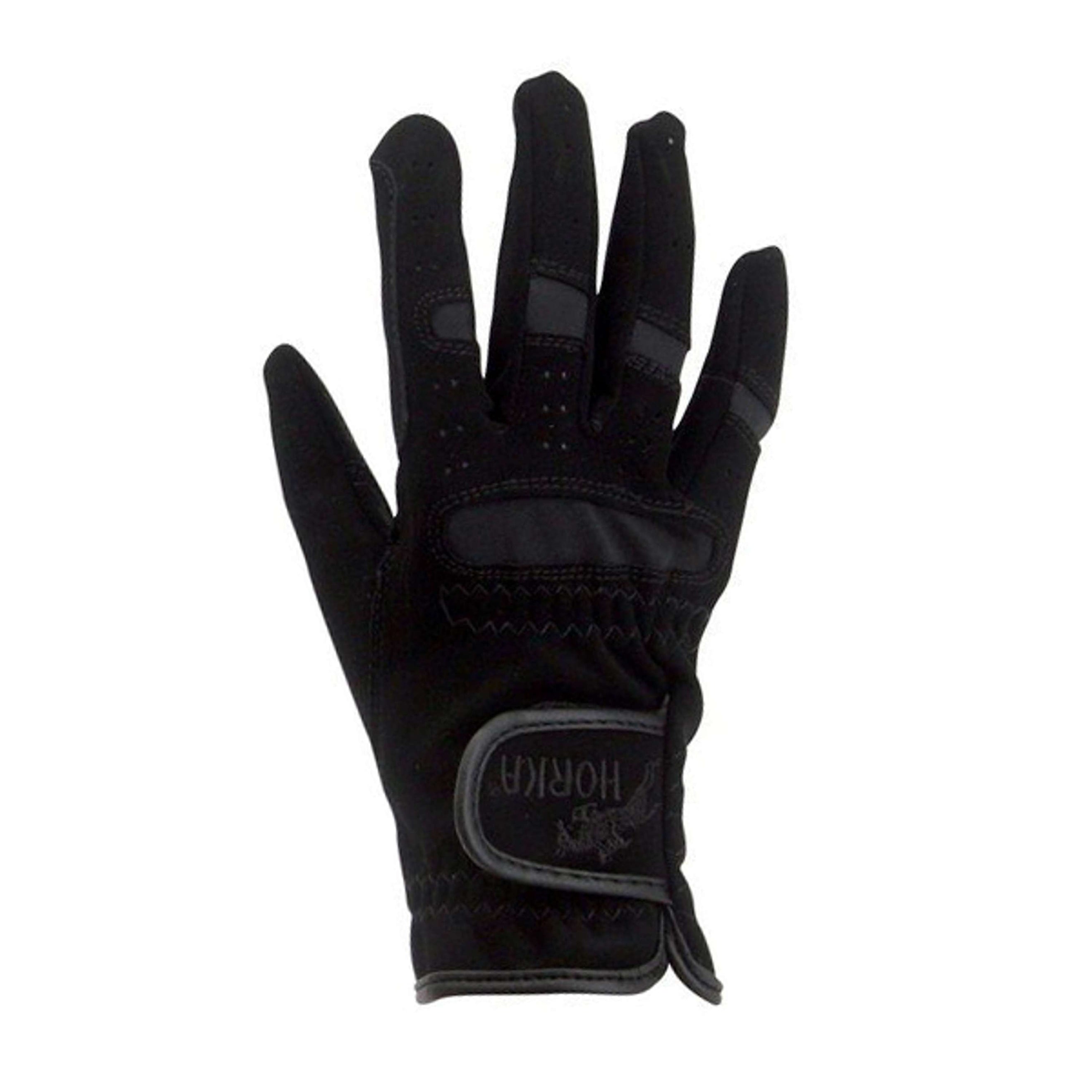 HORKA Gants d'Équitation Domy Suede Noir HORKA Gants d'Équitation Domy Suede Noir