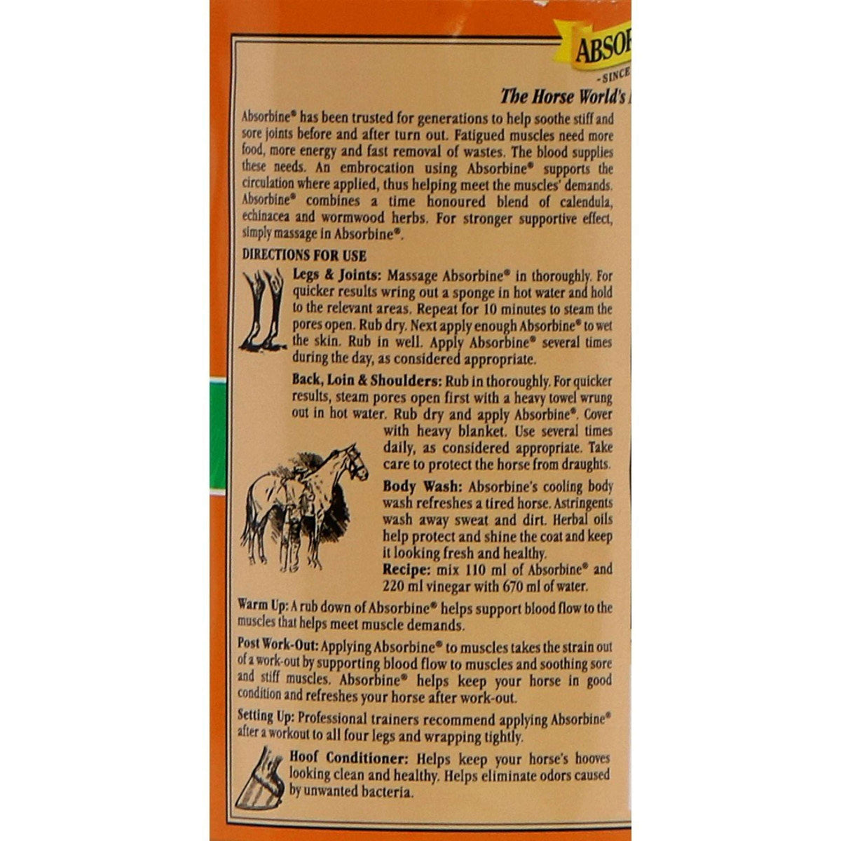 Absorbine Embrocation Liniment Liquide