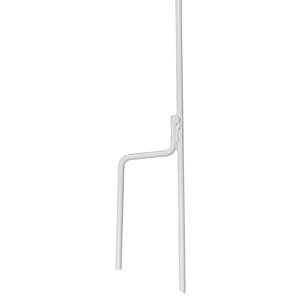Agradi Power Piquet de Clôture Acier de Ressort avec Boucle 105cm 10 Pièces Blanc