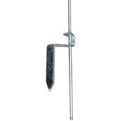 Agradi Power Piquet de Clôture Acier de Ressort avec Boucle 10 Pièces Métal 109cm Blanc