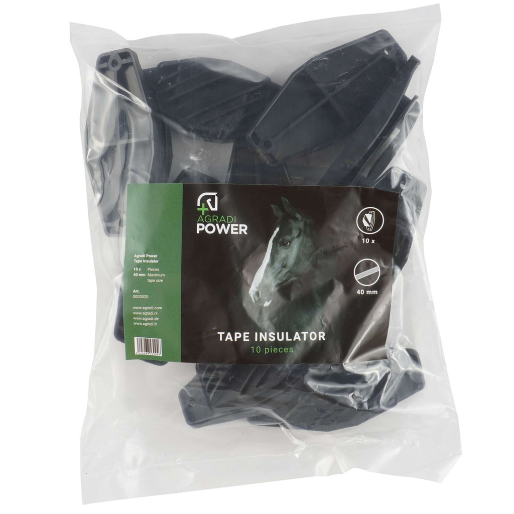 Agradi Power Isolateur pour Ruban Noir 10 Pièces