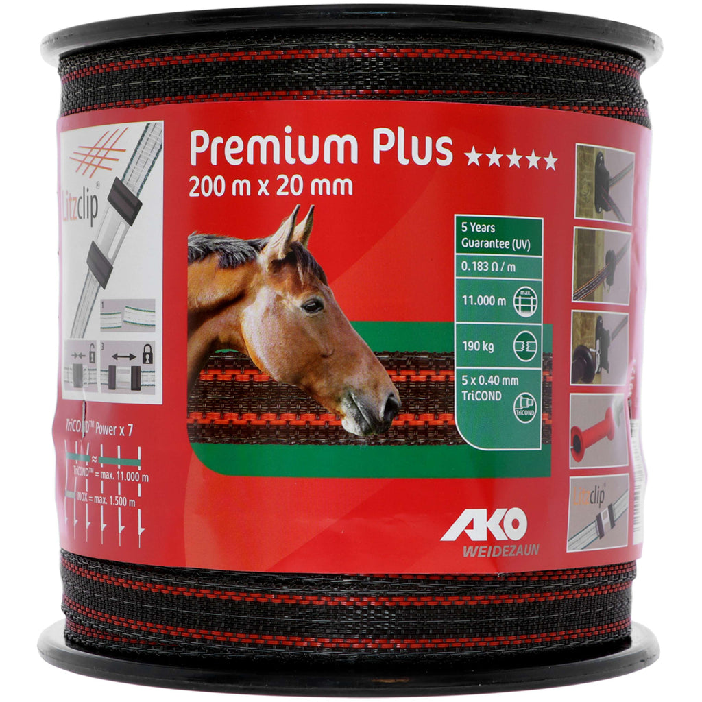 Ako Ruban de Clôture Premium Plus Marron/Orange
