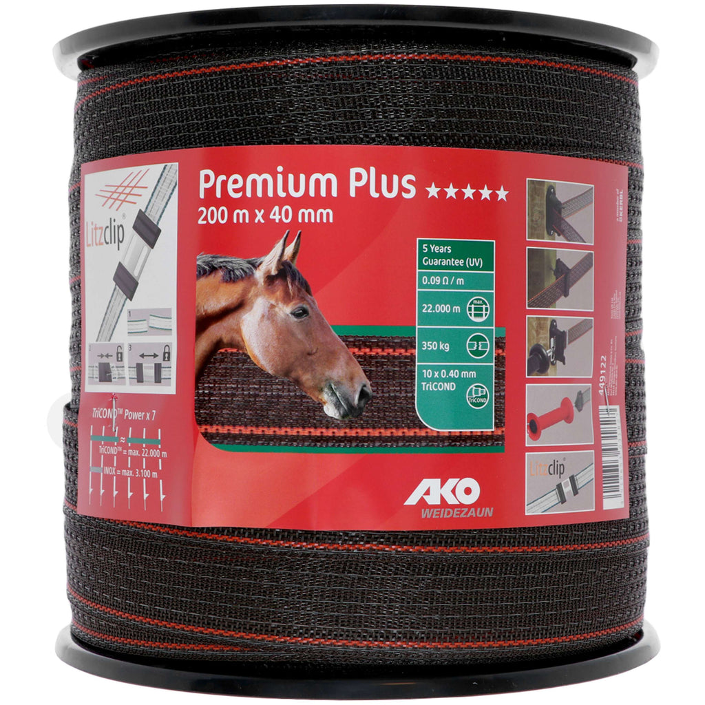 Ako Ruban de Clôture Premium Plus Marron/Orange
