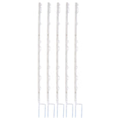 Agradi Power Piquet de Prairie Titan avec Goupille double 5 Pièces Blanc