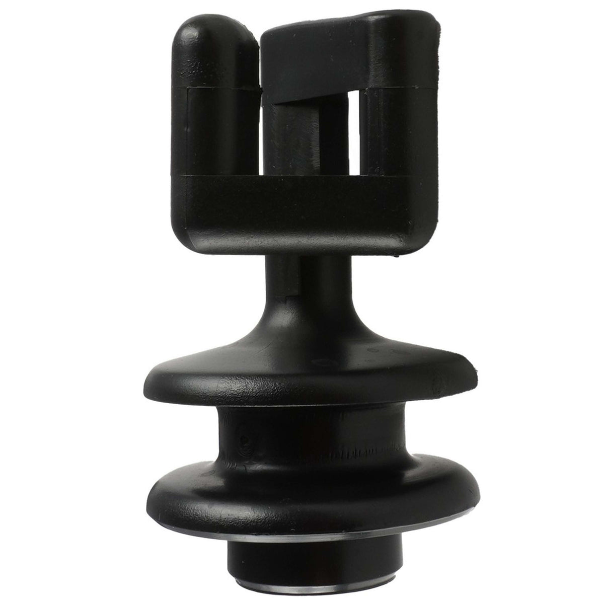 Ako Capuchon d'Isolateur Cordon/Fil d'Acier Poteau Ovale 25 Pièces Noir