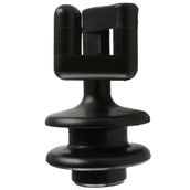Ako Capuchon d'Isolateur Cordon/Fil d'Acier Poteau Ovale 25 Pièces Noir