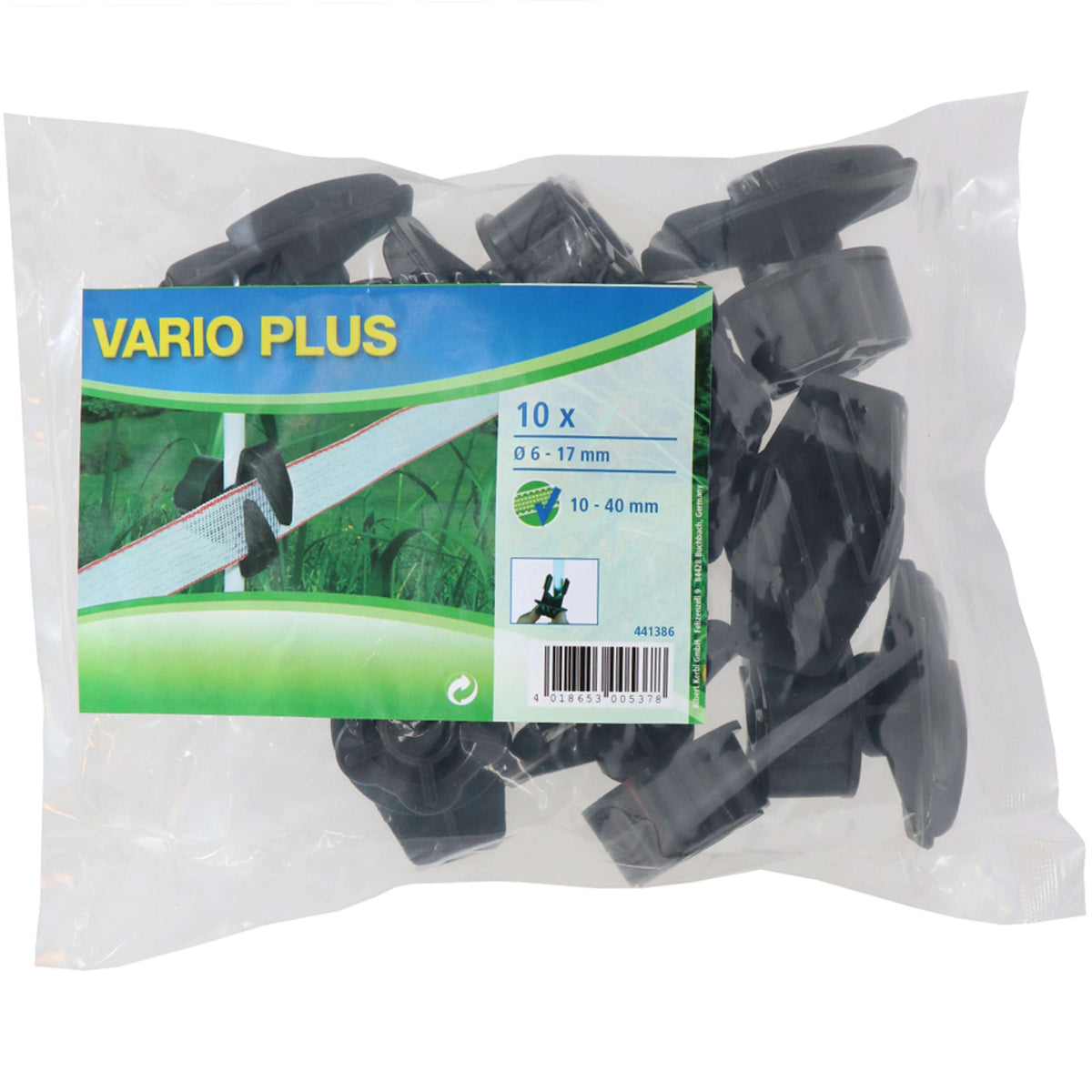Ako Isolateur à Vis Vario- Plus 10 Pièces Noir