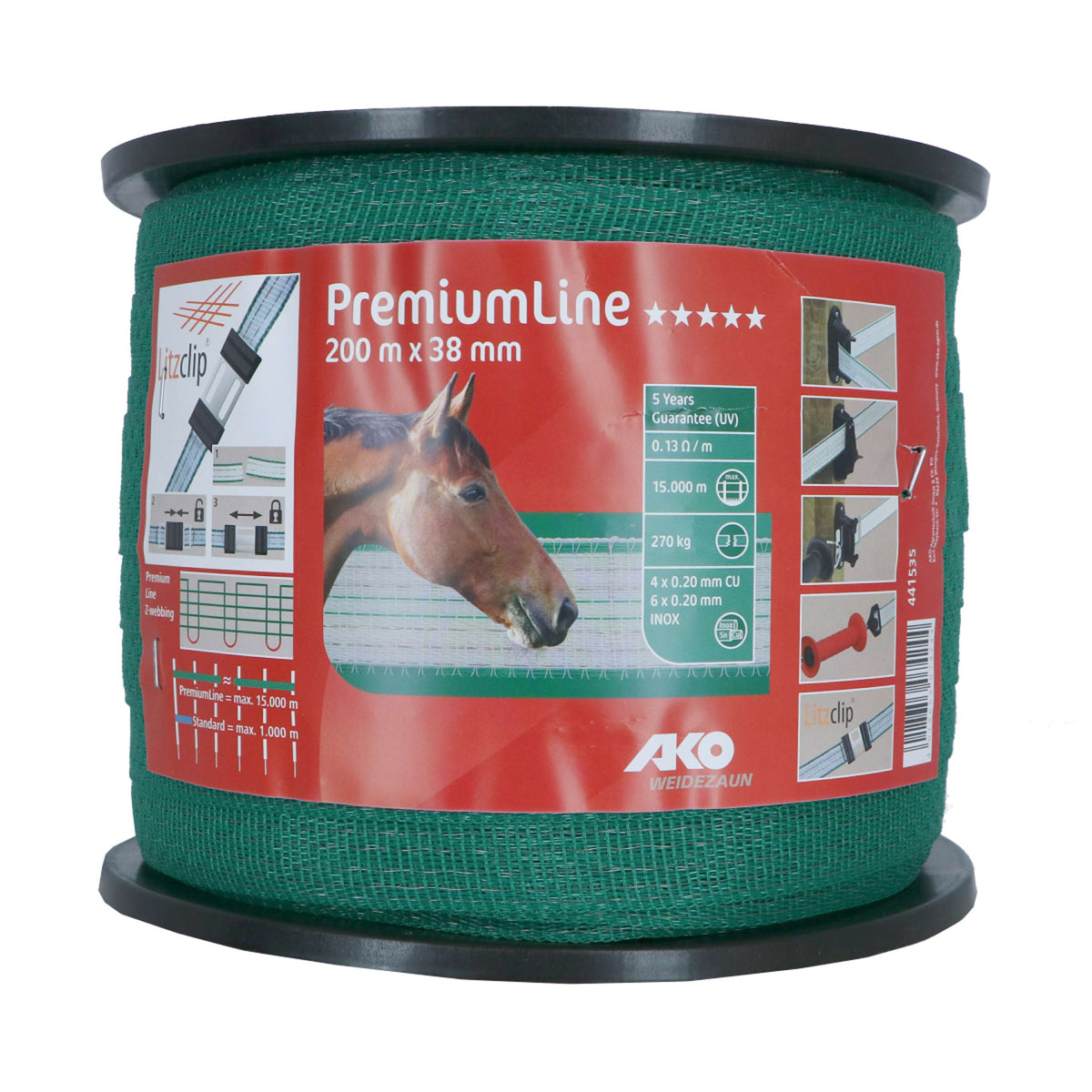 Ako Ruban de clôture TopLine Plus Vert