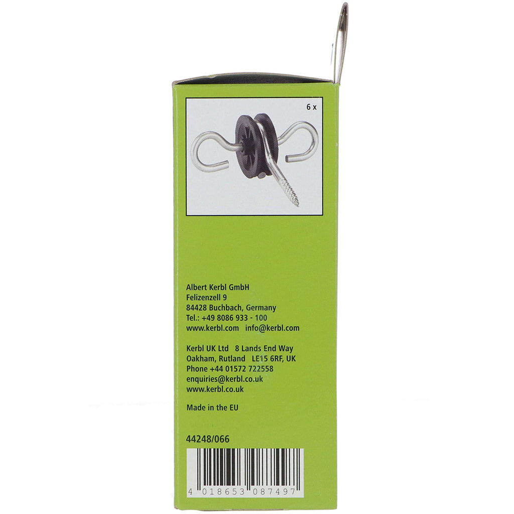 Ako Isolateur Double Ancrage 6 Pièces Noir