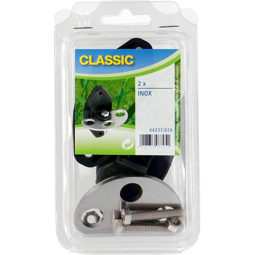 Ako Set d'Isolateurs Double Ancrage Vario Acier inoxydable 2 Jeux